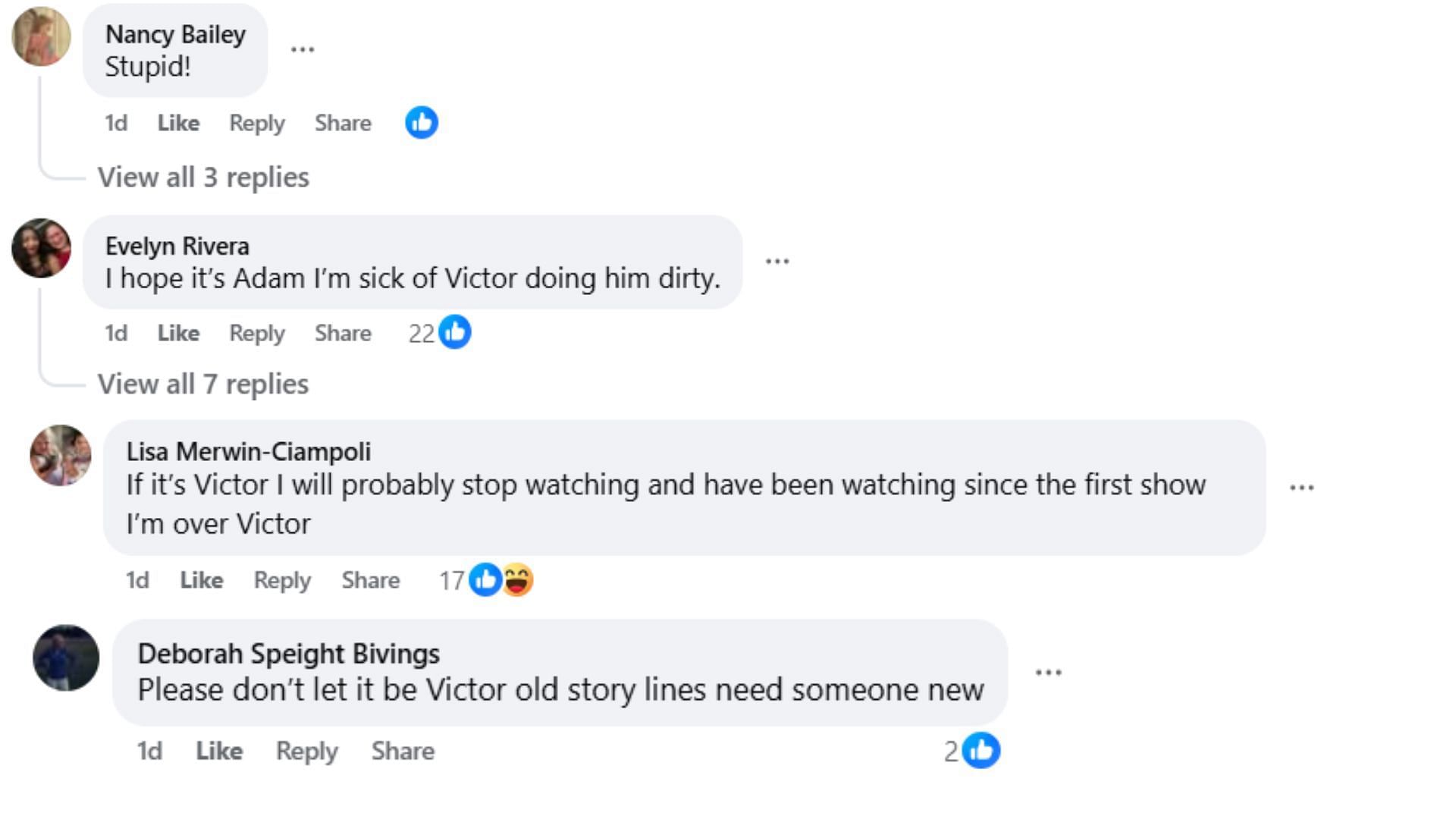 Comments by fans on the post (Image via Facebook/@Dennis Guzalak)
